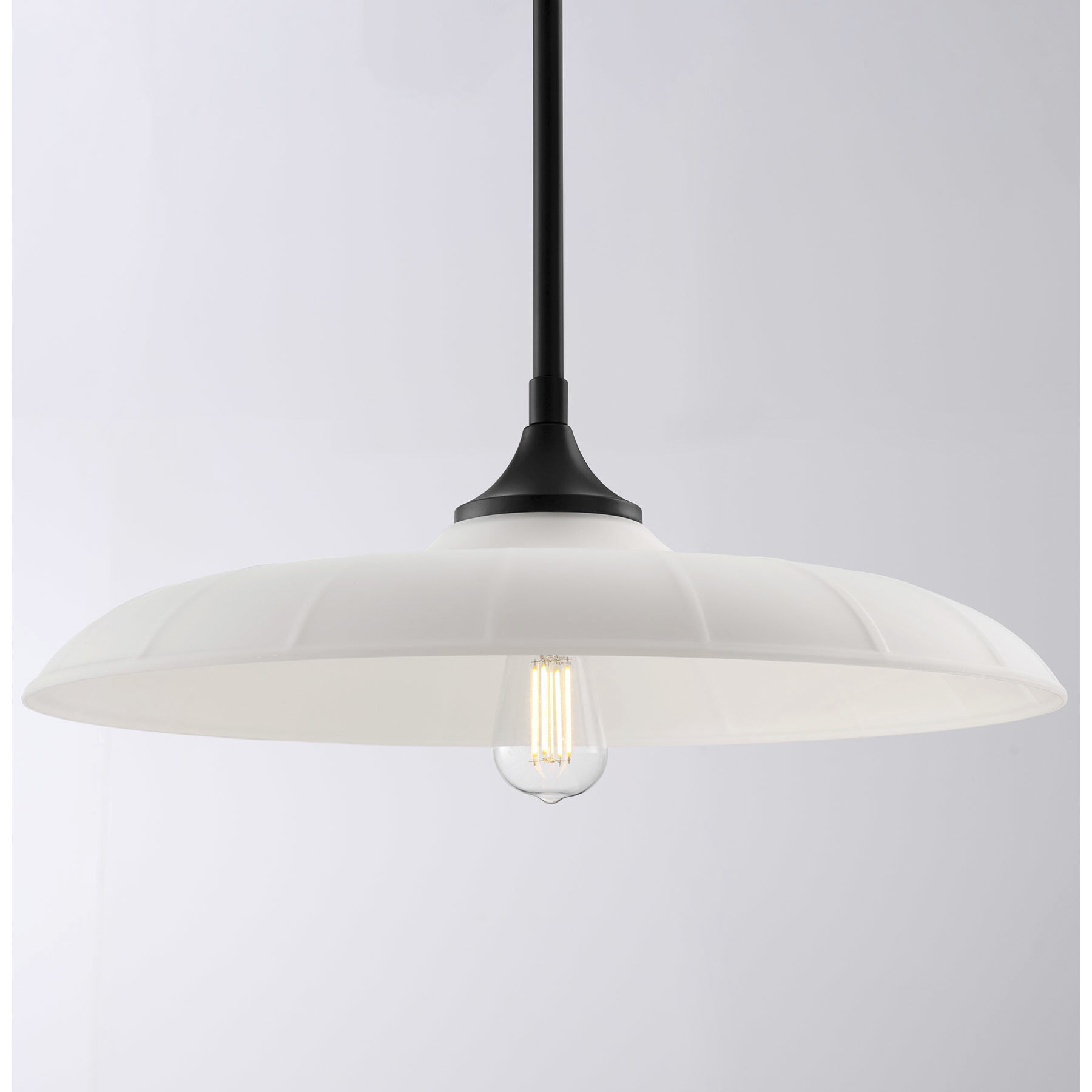 Hadley 1 Light 20 inch Matte Black Pendant Ceiling Light
