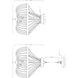 Mallory 3 Light 18 inch Fossil Stone Convertible SemiFlush/Pendant Ceiling Light, Convertible