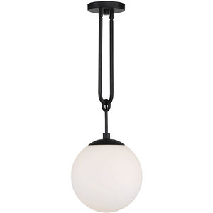 Becker 1 Light 10 inch Matte Black Pendant Ceiling Light, Essentials