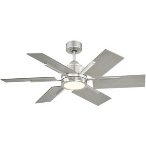 Farmhouse II 44 inch Brushed Pewter with Grey Wood Blades Ceiling Fan
