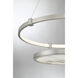 Mayer LED 28 inch Antique Nickel Chandelier Ceiling Light