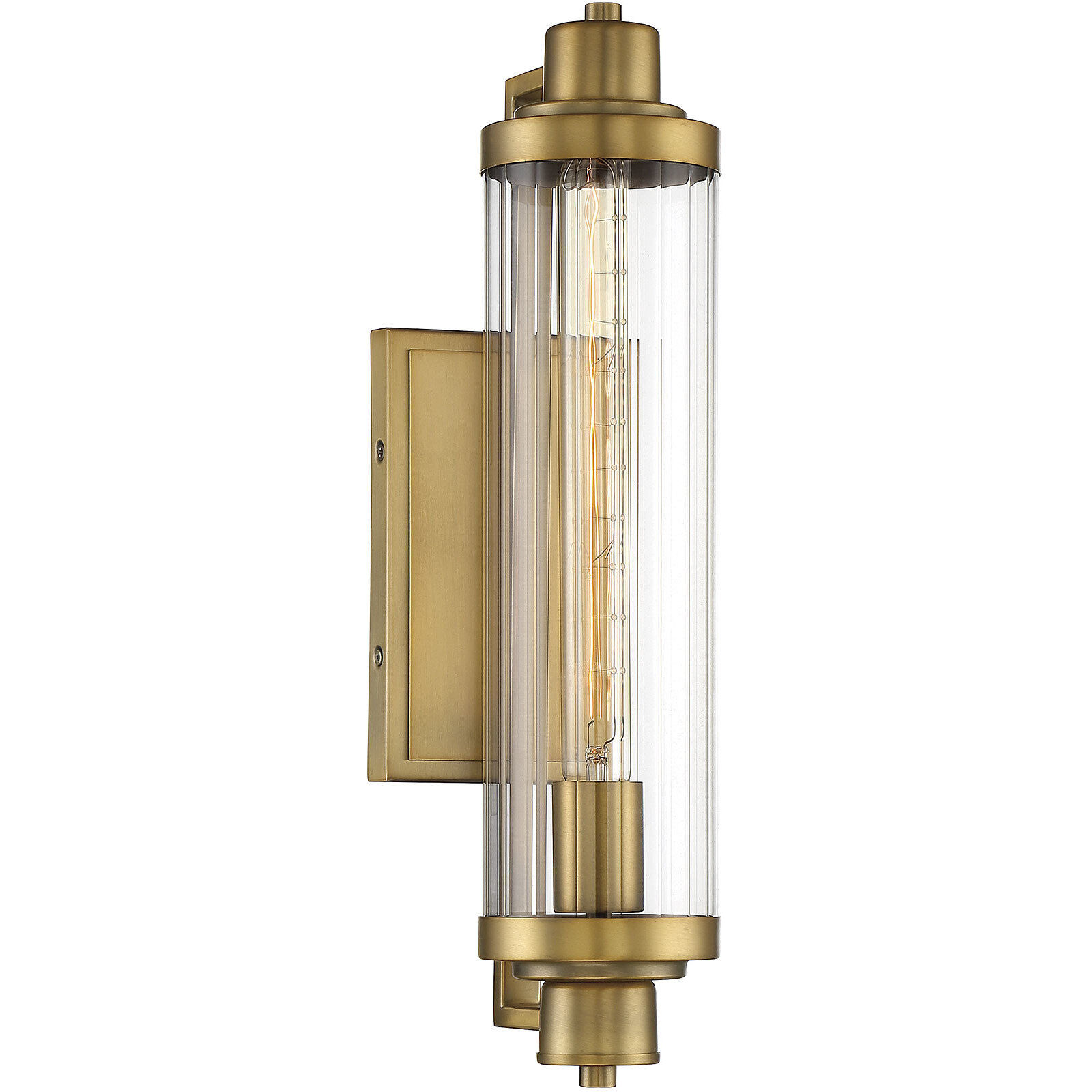 Pike 1 Light 4.75 inch Warm Brass Wall Sconce Wall Light, Essentials