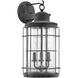 Fletcher 3 Light 21 inch Oxidized Black Outdoor Wall Lantern