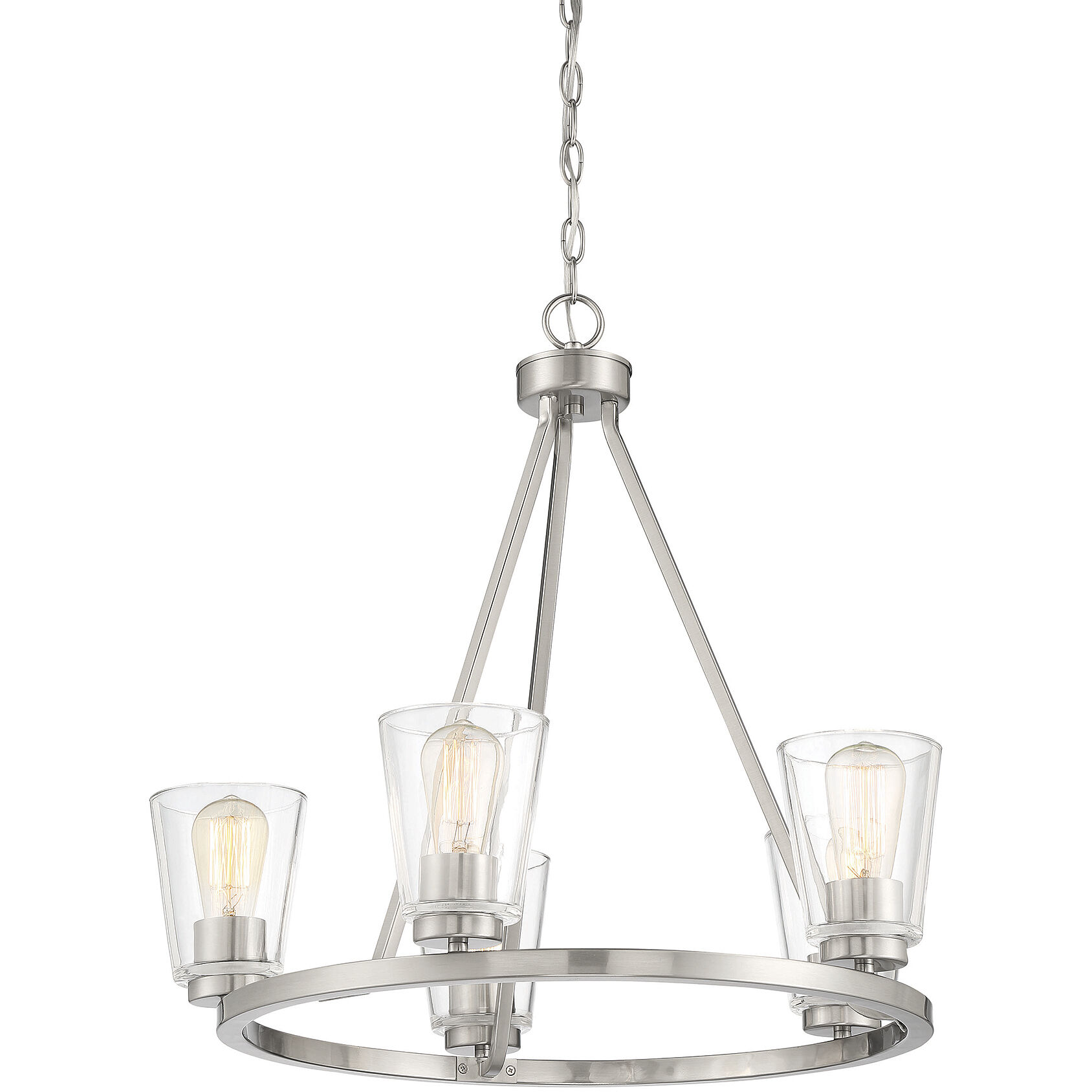 Calhoun 5 Light 25 inch Satin Nickel Chandelier Ceiling Light, Essentials