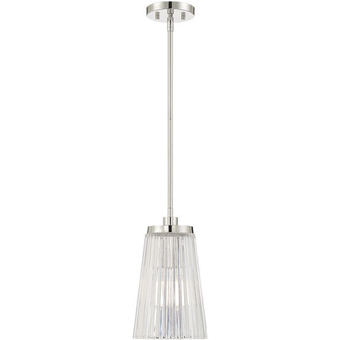 Chantilly 1 Light 8 inch Polished Nickel Pendant Ceiling Light, Essentials