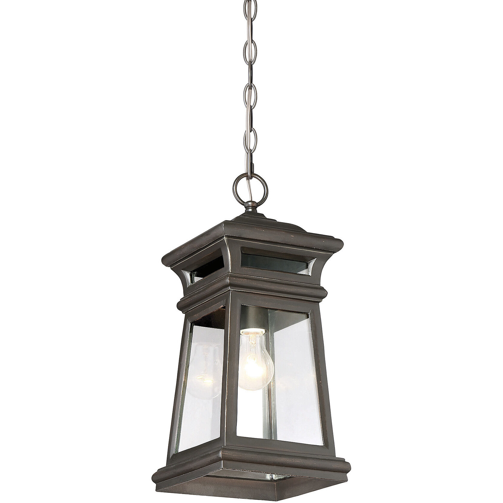 Taylor 1 Light 8 inch English Bronze with Gold Outdoor Hanging Lantern