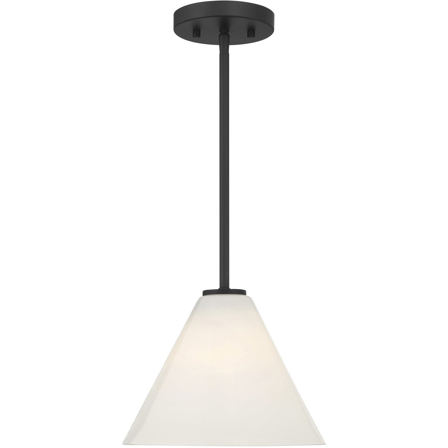 Blair 1 Light 10 inch Matte Black Mini-Pendant or Semi-Flush Ceiling Light