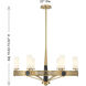 Farrell 6 Light 32 inch Warm Brass Chandelier Ceiling Light