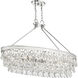 Windham 8 Light 38 inch Polished Nickel Linear Chandelier Ceiling Light