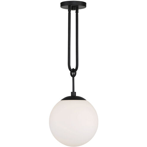 Becker 1 Light 10 inch Matte Black Pendant Ceiling Light, Essentials