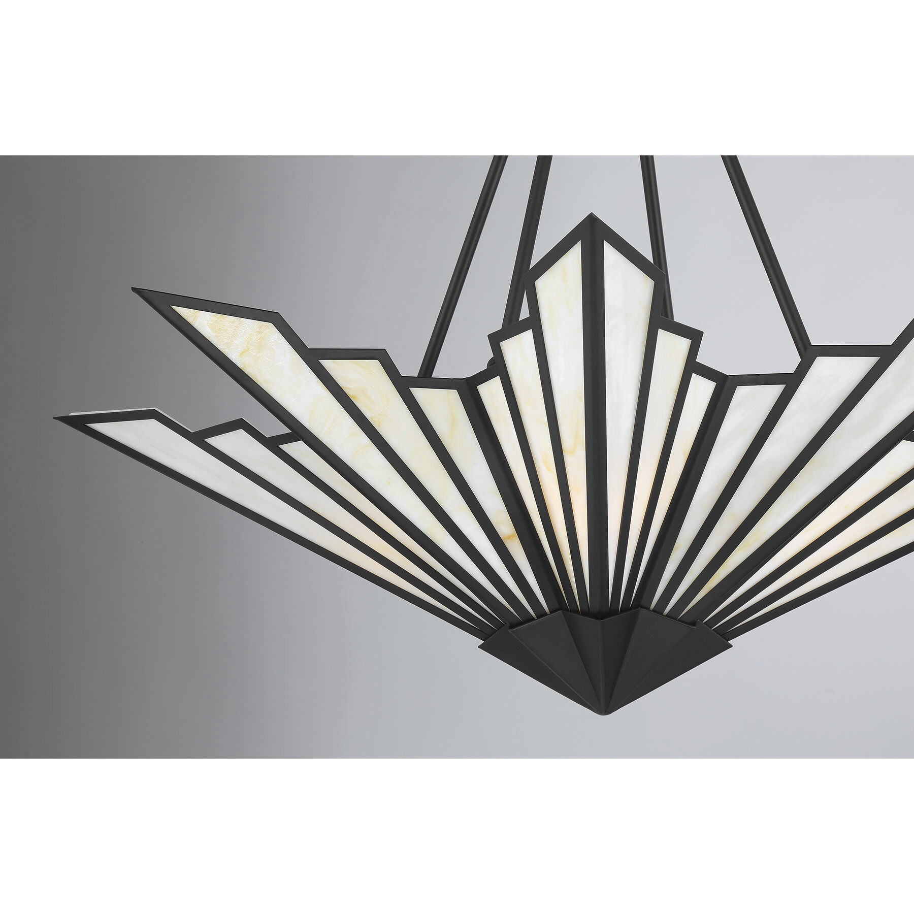 Rivage 4 Light 36 inch Matte Black Pendant Ceiling Light