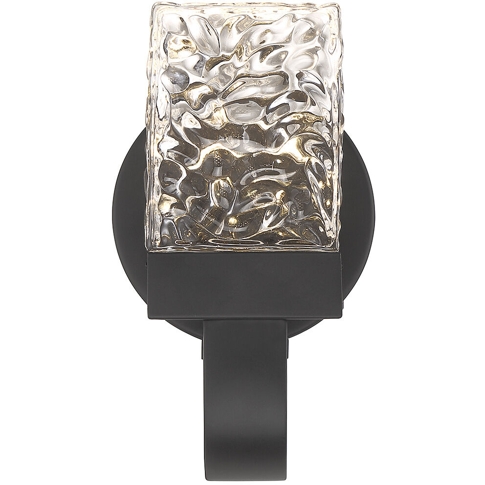 Kahn LED 5 inch Matte Black ADA Wall Sconce Wall Light