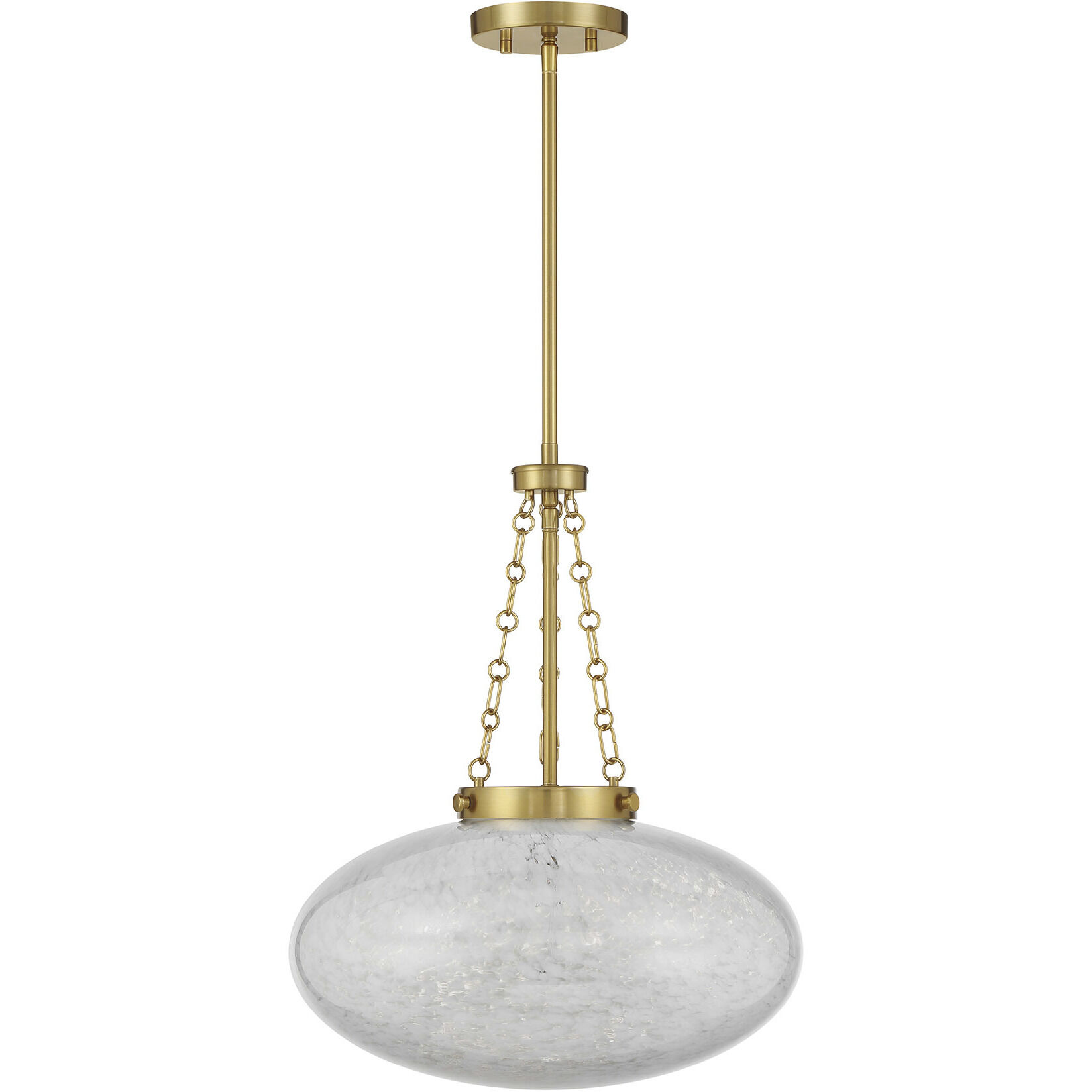 Willow 1 Light 16.5 inch Warm Brass Pendant Ceiling Light
