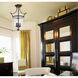 Trudy 3 Light 12 inch English Bronze Semi-Flush Ceiling Light
