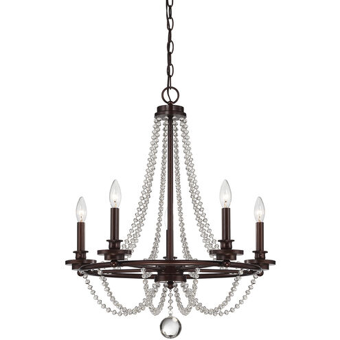 Byanca 5 Light 24 inch Mohican Bronze Chandelier Ceiling Light
