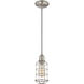 Vintage 1 Light 5 inch Satin Nickel Mini-Pendant Ceiling Light