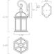 Kensington Outdoor Wall Lantern in Rustic Bronze