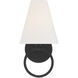 Compton 1 Light 6 inch Matte Black Wall Sconce Wall Light, Lighting One