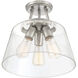 Calhoun 3 Light 13 inch Satin Nickel Semi-Flush Ceiling Light, Essentials