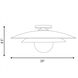 Sherrer 1 Light 20 inch Warm Brass Semi-Flush Ceiling Light