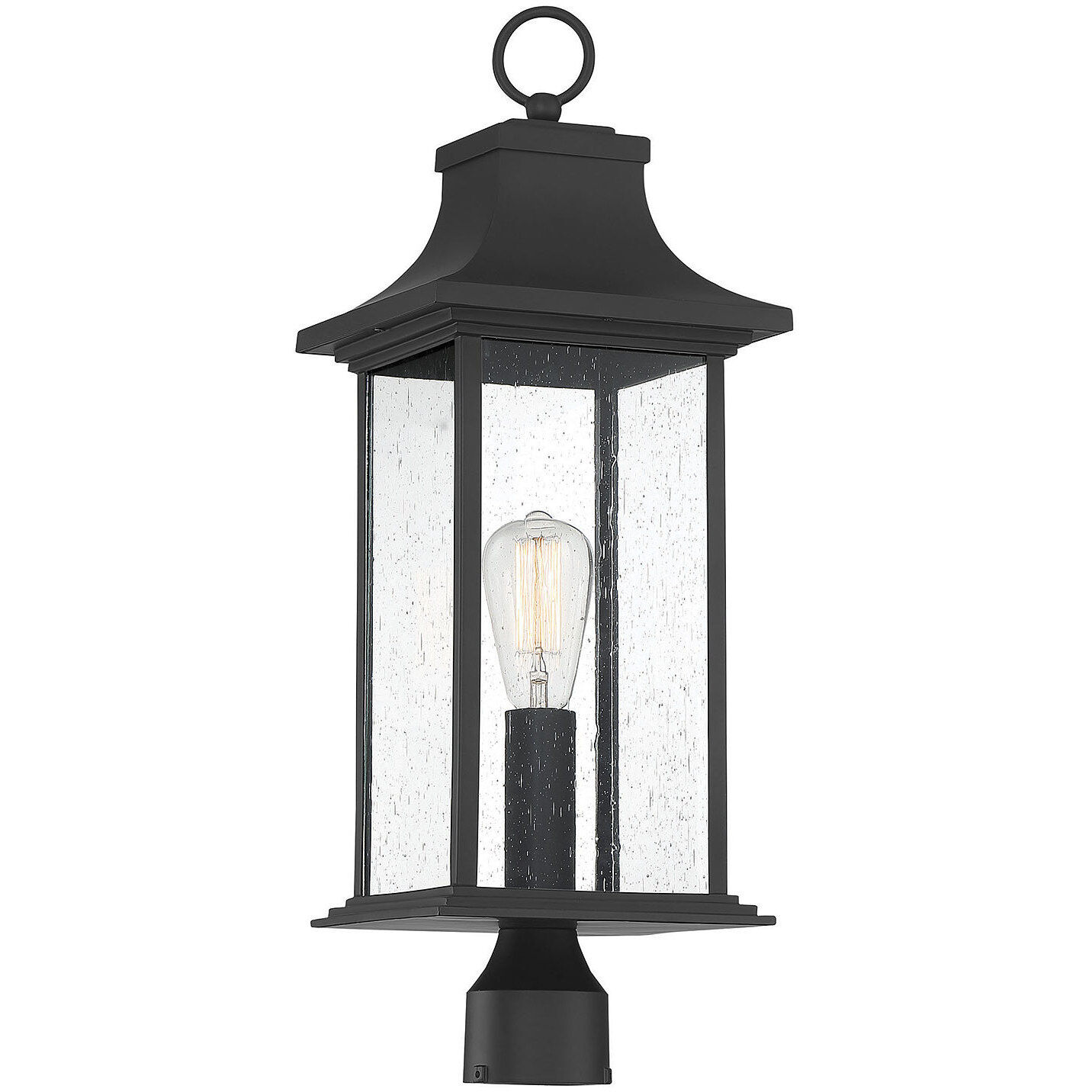 Hancock 1 Light 24.25 inch Black Outdoor Post Lantern