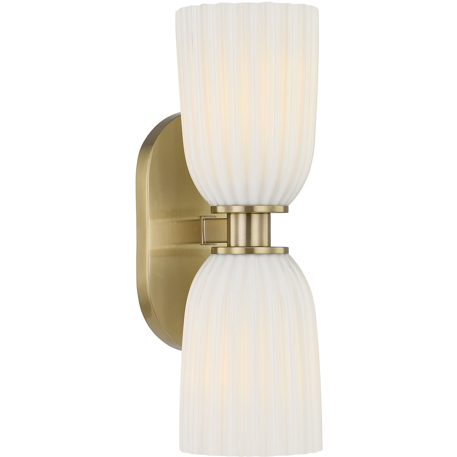 Baldwin 2 Light 4.5 inch Noble Brass Wall Sconce Wall Light, Essentials