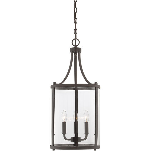 Penrose 3 Light 12 inch English Bronze Pendant Ceiling Light, Essentials