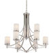 Colton 9 Light 32.5 inch Satin Nickel Chandelier Ceiling Light, Essentials