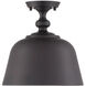 Berg 1 Light 12 inch English Bronze Semi-Flush Ceiling Light, Essentials