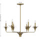 Strathmore 6 Light 42 inch Antique Patina Chandelier Ceiling Light