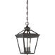 Ellijay 3 Light 9 inch English Bronze Outdoor Hanging Lantern