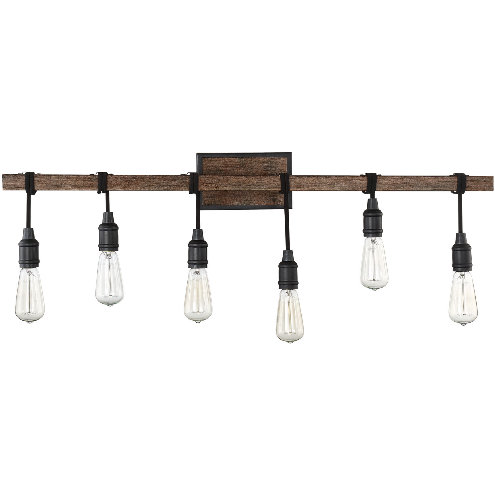 Burgess 6 Light 39 inch Durango Bathroom Vanity Light Wall Light