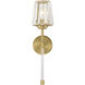 Garnet 1 Light 5.5 inch Warm Brass Wall Sconce Wall Light
