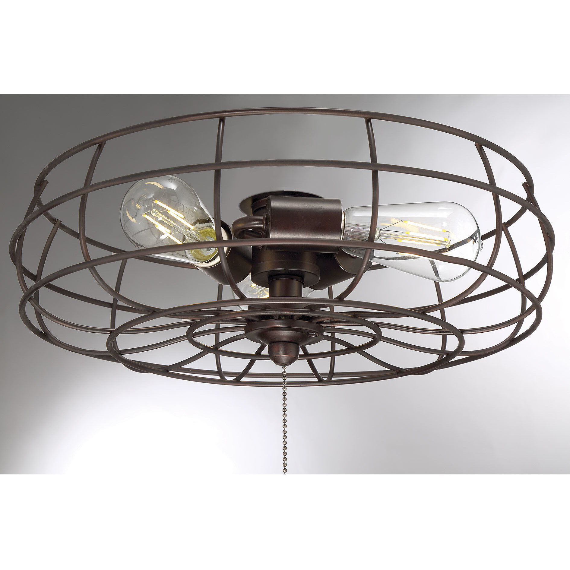 Ratcliffe LED English Bronze Ceiling Fan Light kit