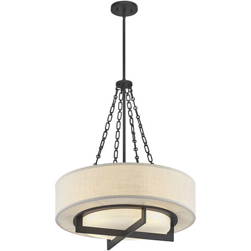 Brentwood 4 Light 24 inch Matte Black Pendant Ceiling Light