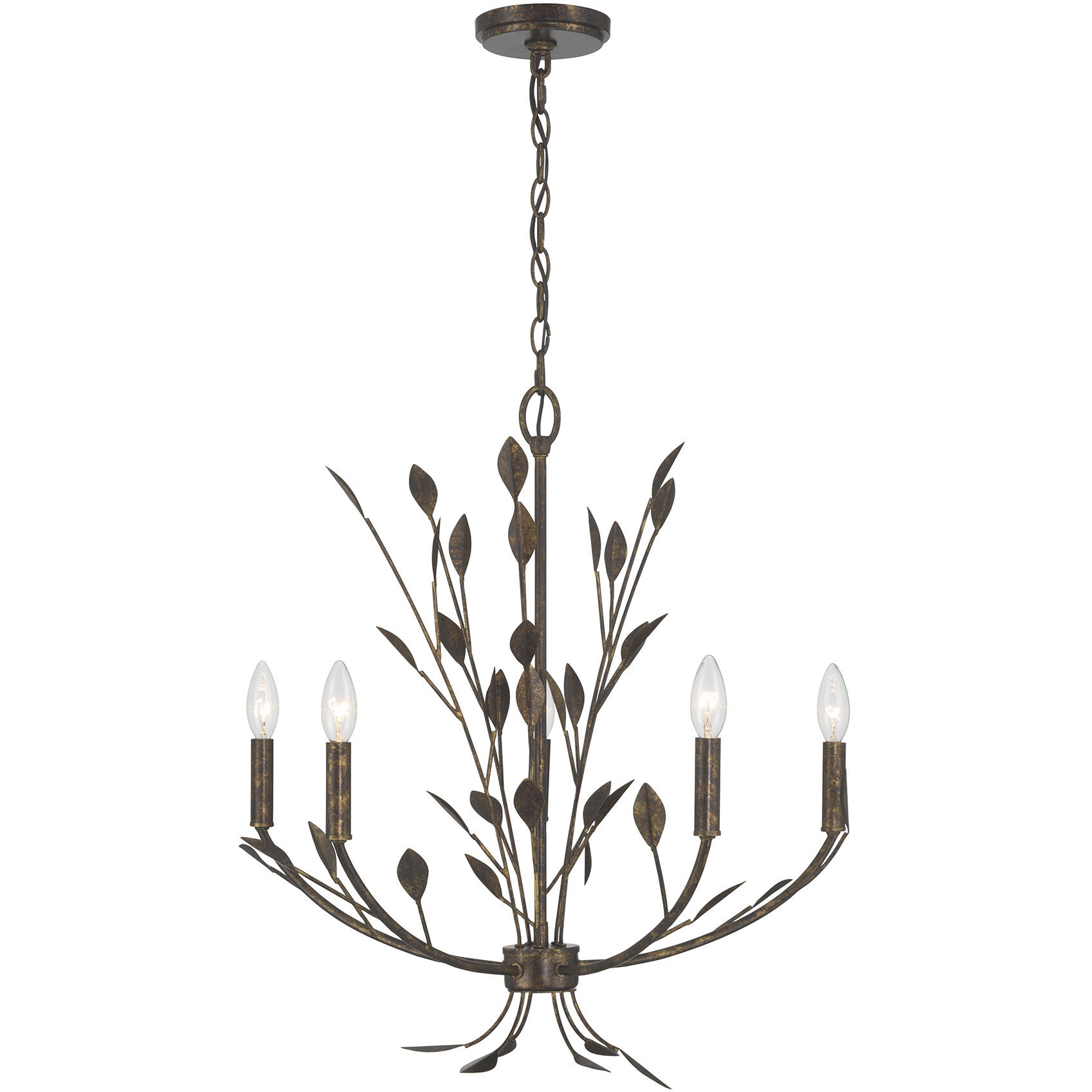 Laska 5 Light 24 inch Enchanted Bronze Chandelier Ceiling Light