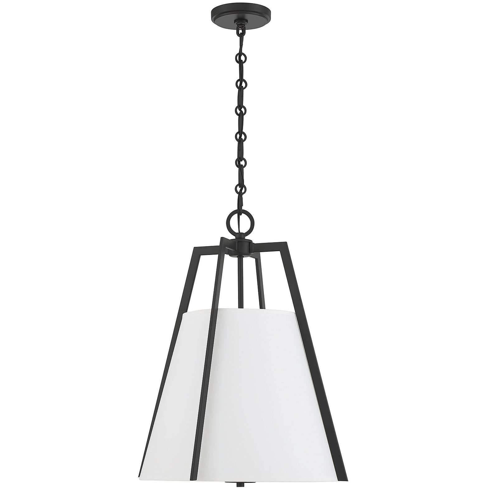 Mansfield 3 Light 18 inch Matte Black Pendant Ceiling Light, Essentials