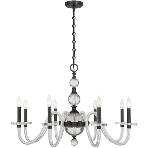 Aragon 8 Light 34 inch Mediterranean Bronze Chandelier Ceiling Light