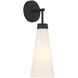 Brevard 1 Light 5.5 inch Matte Black Wall Sconce Wall Light, Lighting One
