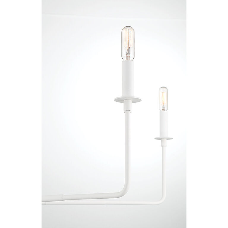 Salerno 6 Light 42 inch Bisque White Chandelier Ceiling Light, Essentials