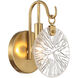 Addison 1 Light 5.75 inch Warm Brass Bathroom Vanity Light Wall Light