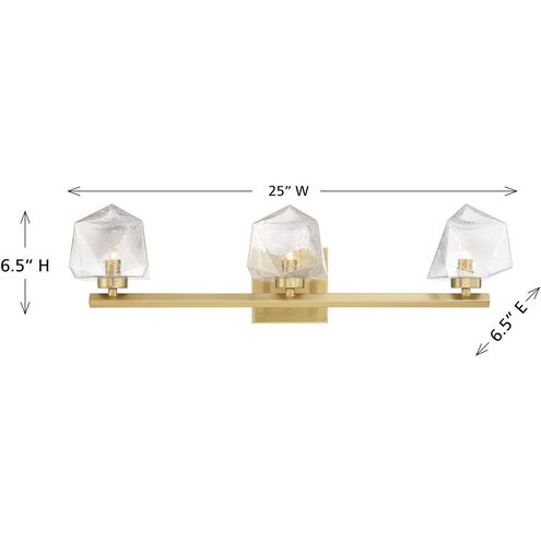 Castello LED 25 inch Warm Brass Bathroom Vanity Light Wall Light