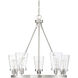 Vaughan 5 Light 26.75 inch Satin Nickel Chandelier Ceiling Light