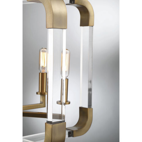 Rotterdam 6 Light 24.75 inch Warm Brass Pendant Ceiling Light, Essentials