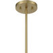 Porter 1 Light 8 inch Warm Brass Mini-Pendant Ceiling Light