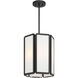 Leeds 3 Light 12 inch Matte Black Pendant Ceiling Light
