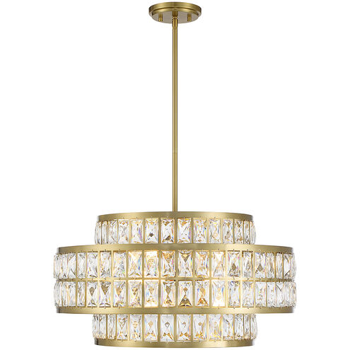 Renzo 4 Light 22 inch Warm Brass Pendant Ceiling Light