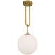 Becker 1 Light 10 inch Warm Brass Pendant Ceiling Light, Essentials