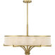 Wynwood 6 Light 30 inch Warm Brass Chandelier Ceiling Light