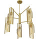 Hillbourne 5 Light 28 inch Warm Brass Chandelier Ceiling Light